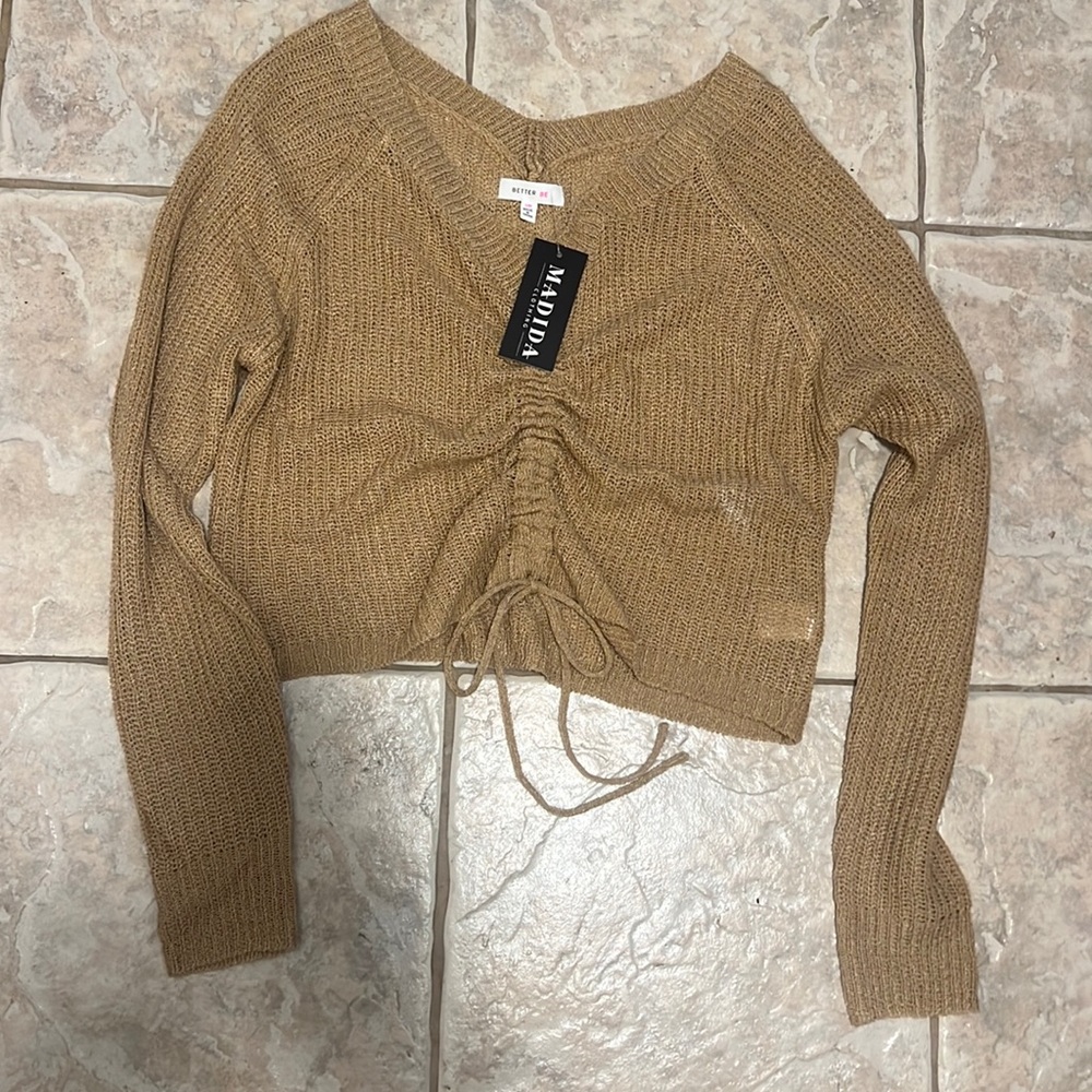 NWT Better Be S/M Mocha sweater